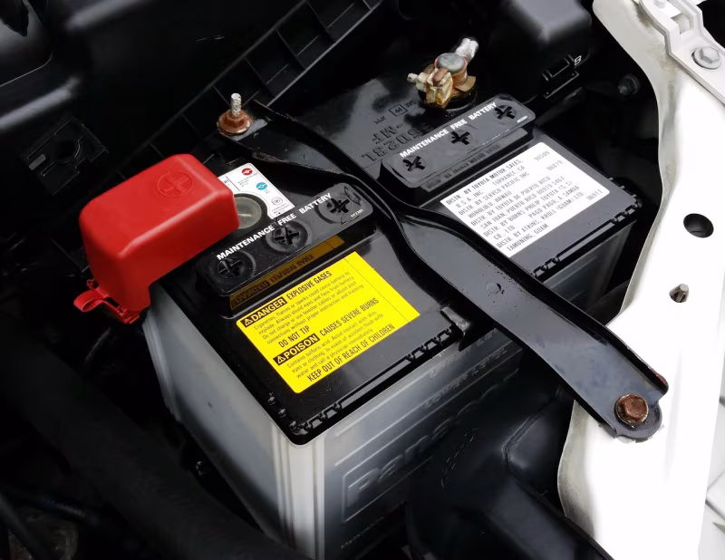 Jump starting a car battery